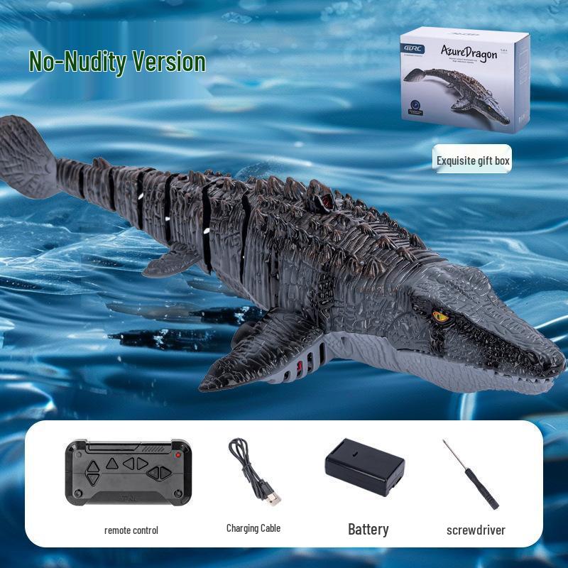 S11 4DRC Electric Camera Remote-Control Dinosaur Boat with Water Spray Toy for Kids