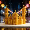 1/3/5 шт. 3D-соты Украшения для Рамадана Домашний Настольный Декор Ид аль-Фитр Бумажное Искусство Мубарак Исламский Декор для Вечеринки