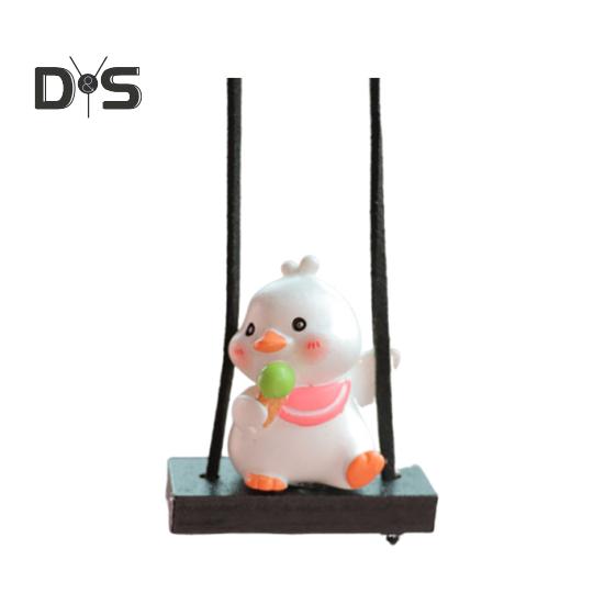 Подвеска для зеркала заднего вида, пара уток, подвесное украшение, легко повесить, очаровательный внешний вид, подвесное украшение для салона автомобиля