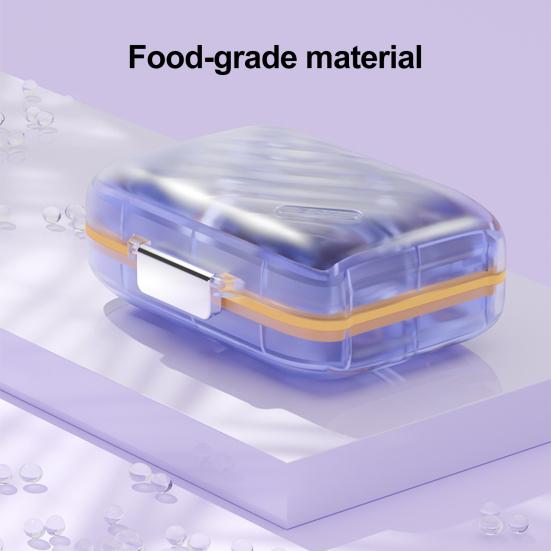Коробка для хранения лекарств Органайзер для таблеток Большая вместимость Множество отделений Водонепроницаемый Портативный Контейнер для таблеток Дорожная таблетница