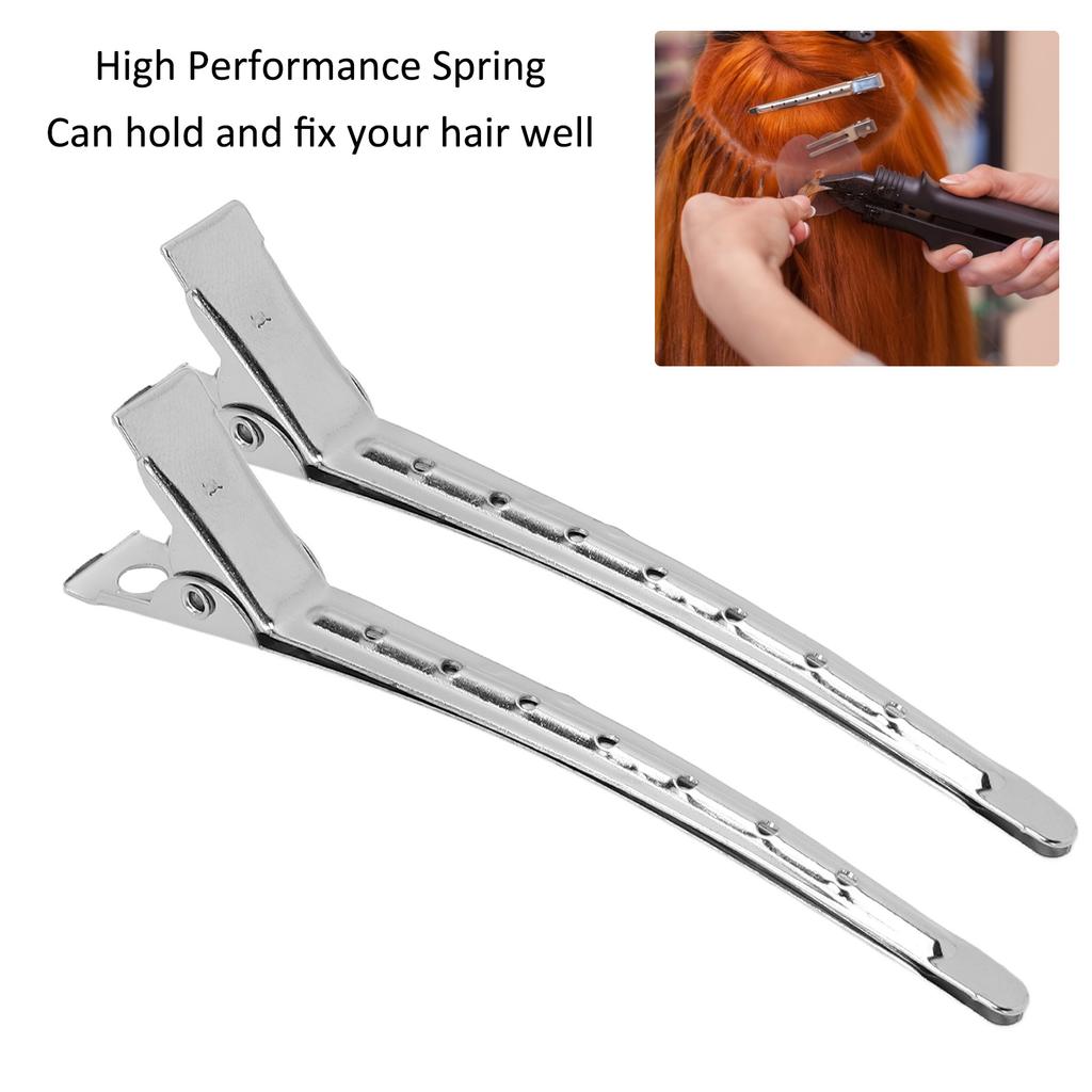 12 шт. Зажим-уточка Профессиональный из нержавеющей стали Домашний салон Портативный зажим для секционирования волос Инструмент для укладки