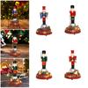 Christmas Nutcracker Statue with Light and Music for Shelf Indoor Bedroom