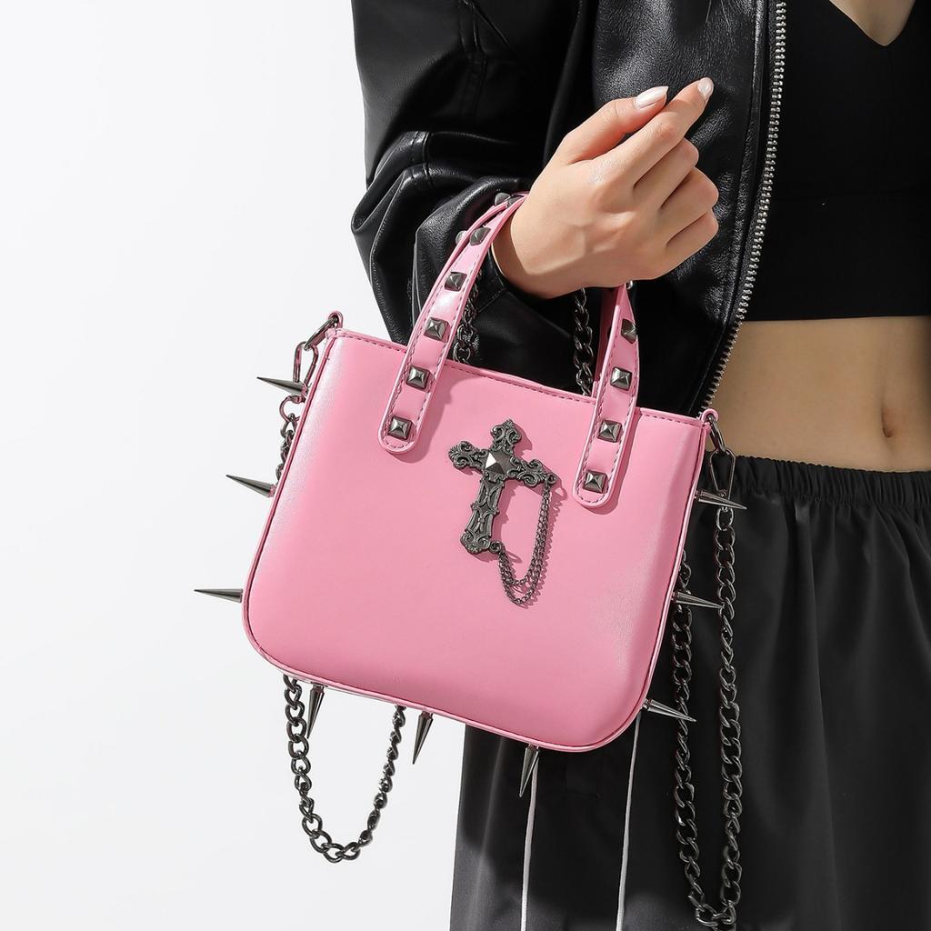 Забавная индивидуальная сумка трендовая модная сумка Willow Nail Chain Bag Cross Skull на одно плечо женская сумка через плечо