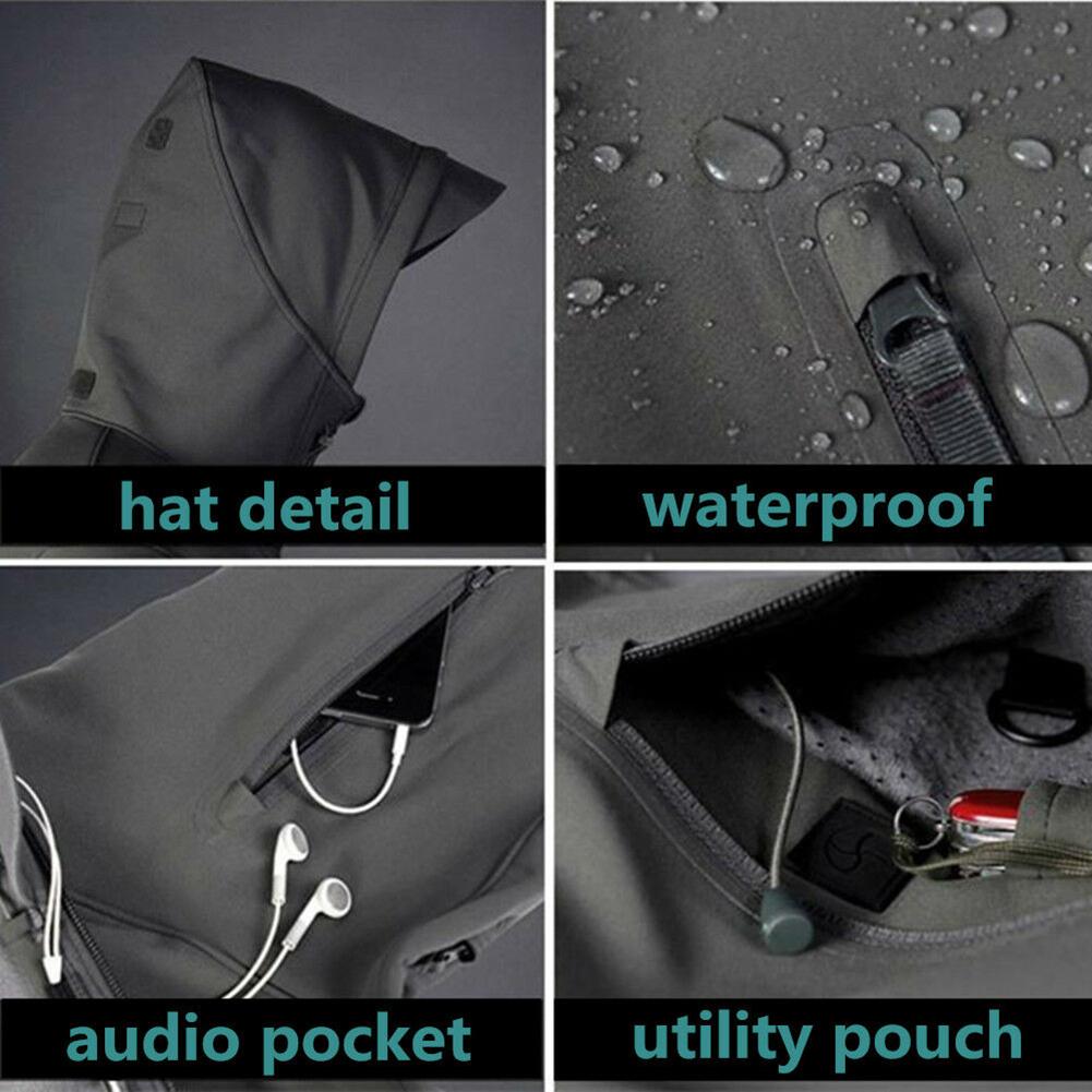 Men Army Hoody Jacket Tactical Military Jacket Waterproof Softshell Jackets