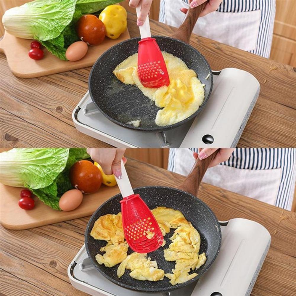 Многофункциональная кухонная ложка. Термостойкая подвесная ложка для картофеля и чеснока с ситечком.