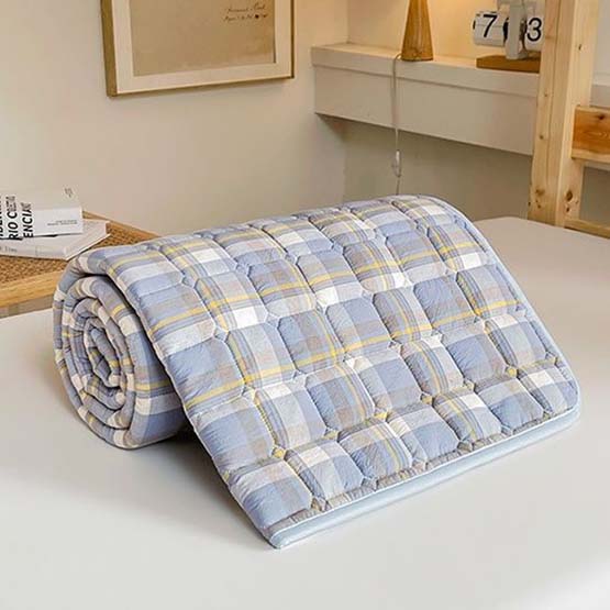 WTEMPO Четырехсезонное домашнее печатное постельное белье, матрас для сна, односпальный/двуспальный, для общежития, нескользящие одеяла, большой размер, мягкие универсальные матрасные маты