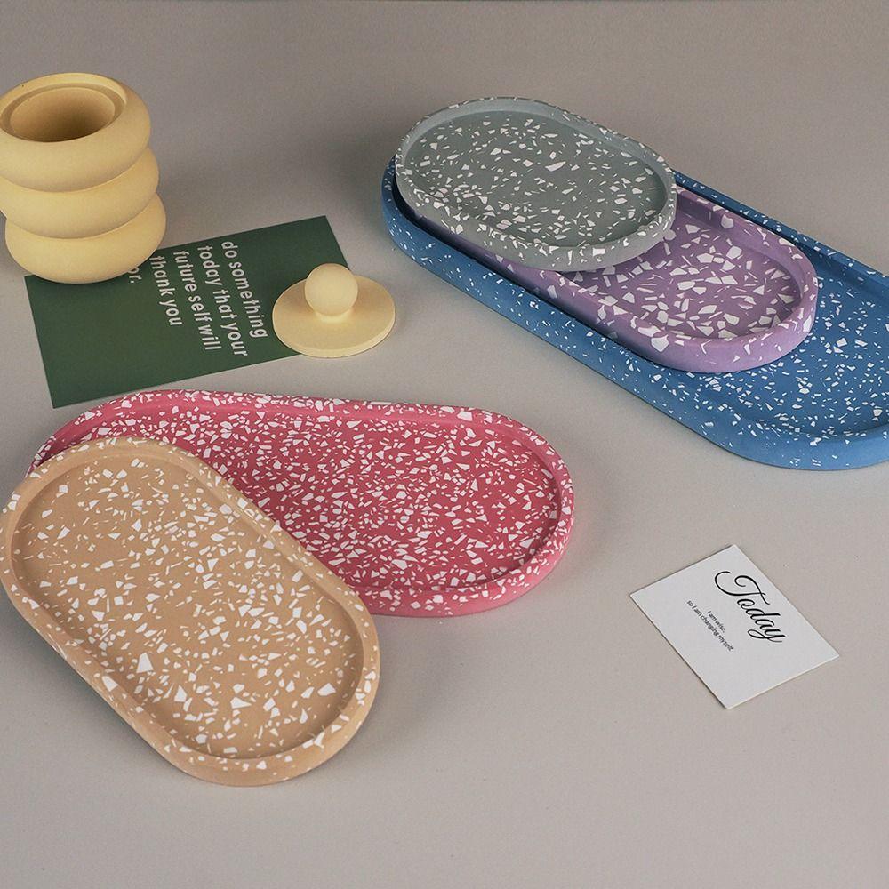 Овальная форма для подноса, силиконовая кристаллическая эпоксидная форма для хранения ручной работы, украшение для дома