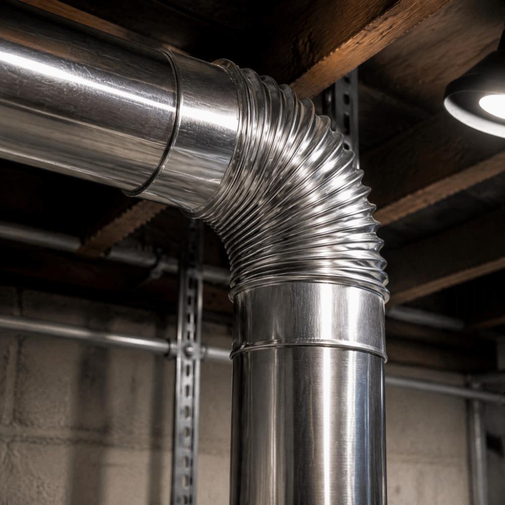 Stainless Steel Stove Pipe Elbow 90 Degree Chimney Exhaust Elbow Durable Chimney Elbow Ventilation
