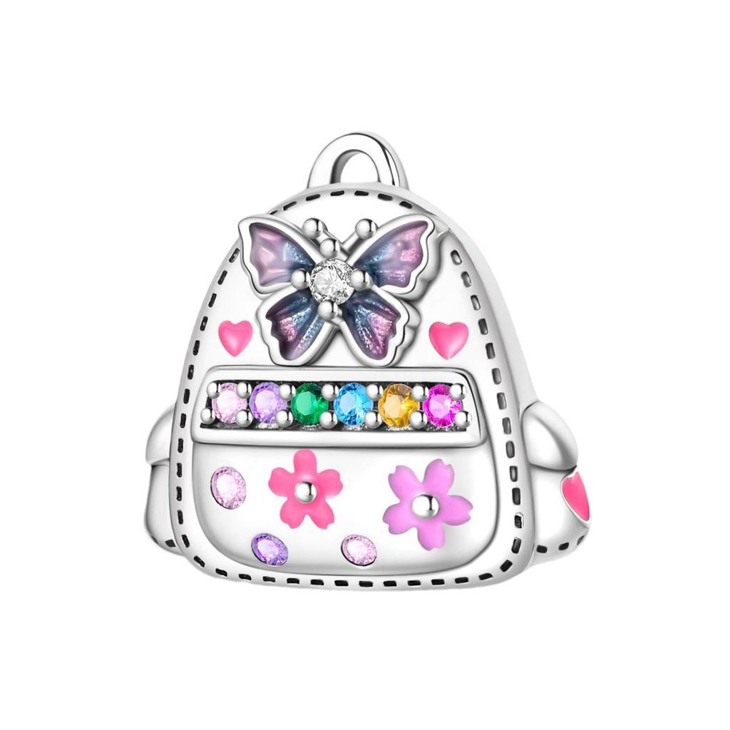 Style Creative Bicycle Camera Beaded Charms Beads Diy Jewelry Accessories Bracelet 925 Silver Plated