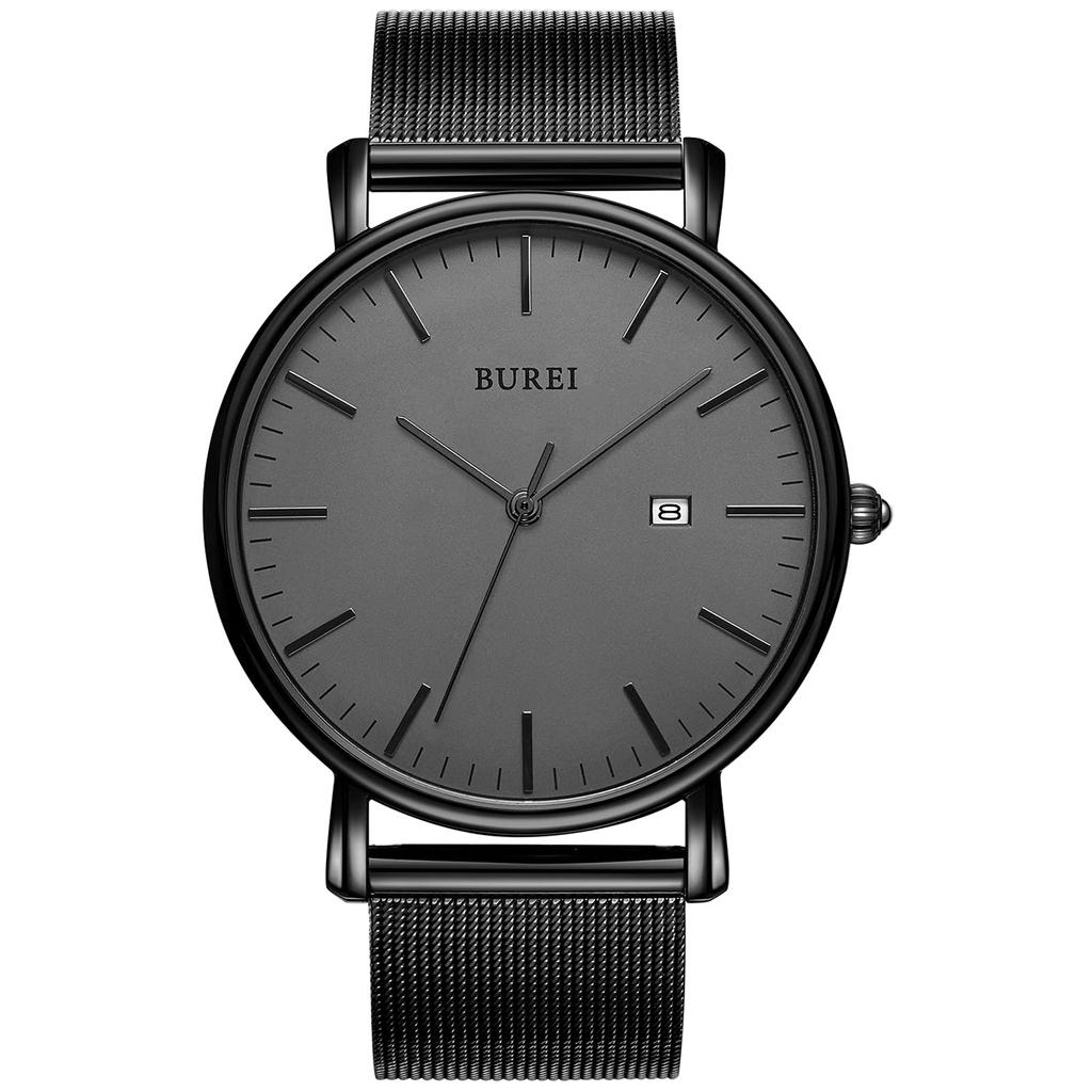 Simple Analog Stylish Waterproof Watch Popular Brand Watch R [BUREI] Men's Men's