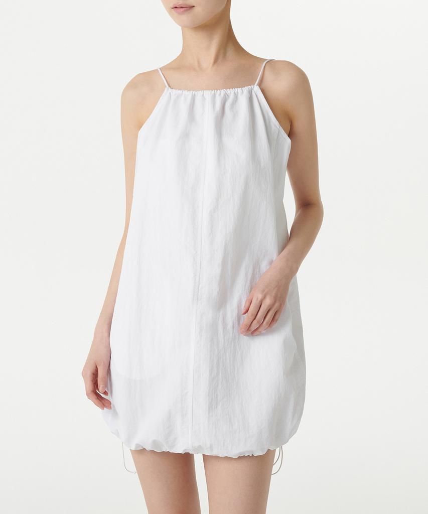 Musinsa Standard Woman Women'S Nylon Volume Mini Dress [White]