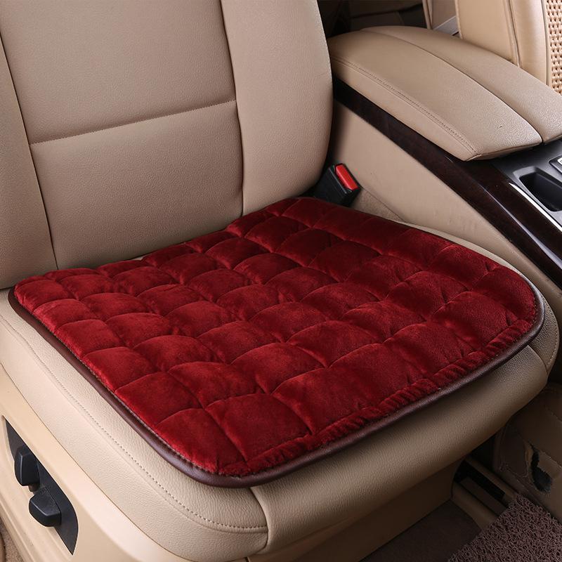 Универсальная нескользящая зимняя подушка для автомобильного сиденья, без завязок, набор из 3 частей, без спинки
