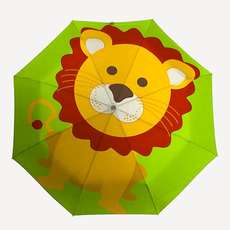 1pc Lion Folding Umbrella | Elegant Design, Fashionable Accessory, Durable Construction, Sturdy Ribs yy251107068