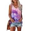 Flower Floral 3D Printed Tank Tops Women Fashion V-Neck Sleeveless Vest Woman Streetwear Summer Camisoles Harajuku Girl Clothing