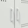 Sideboard White 100.5 x 39 x 79 cm Steel