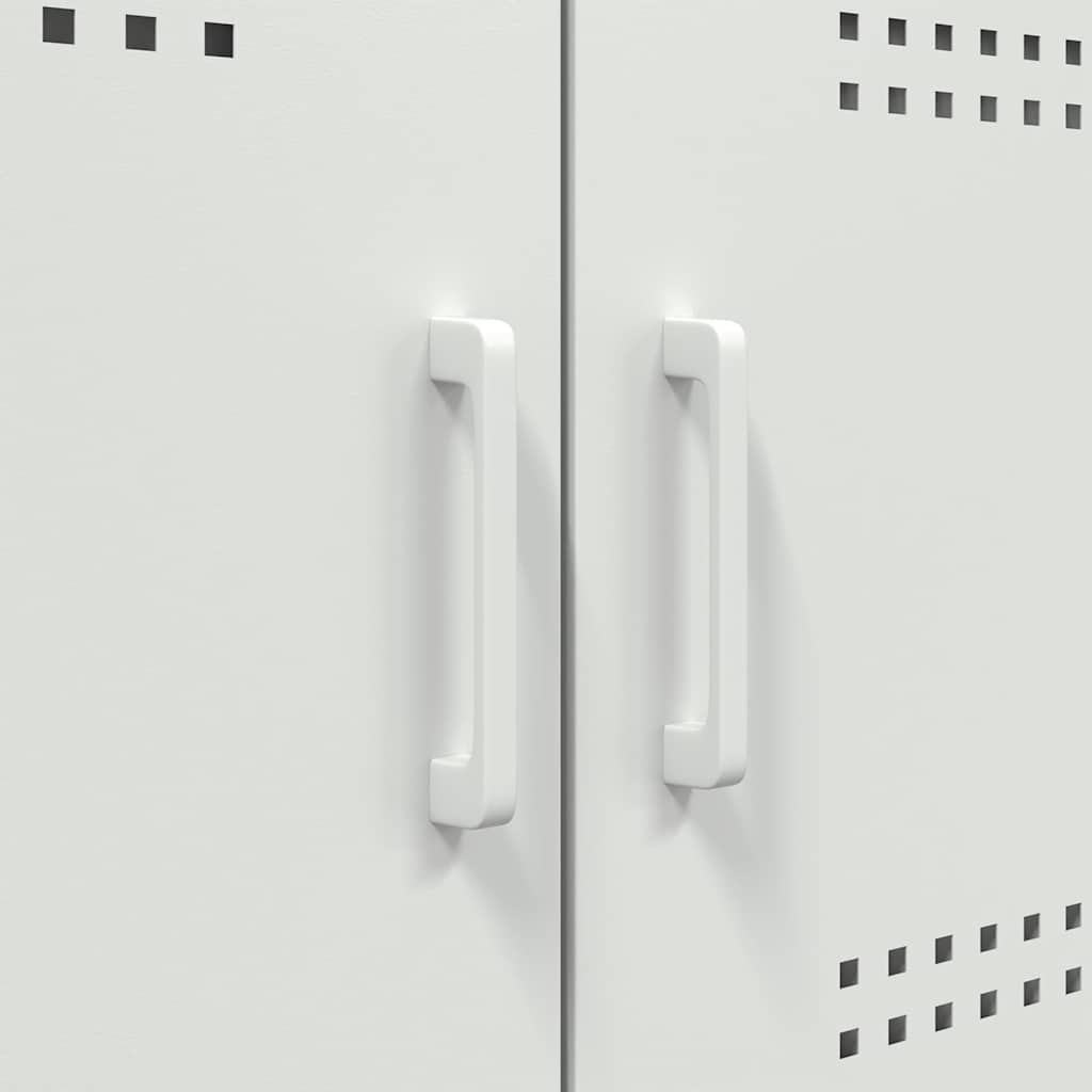 Sideboard White 100.5 x 39 x 79 cm Steel