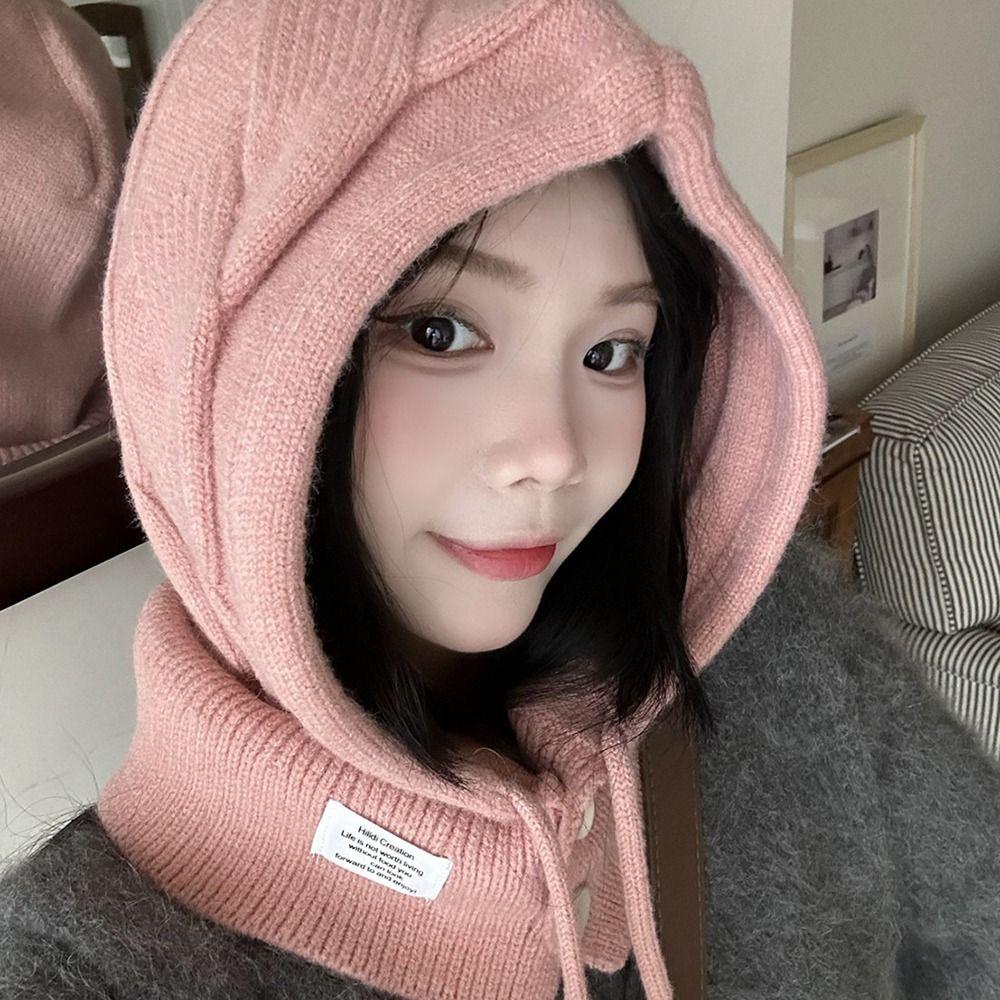 Дышащая шерстяная шапка Теплая вязаная шапка Повседневная барочная шапка