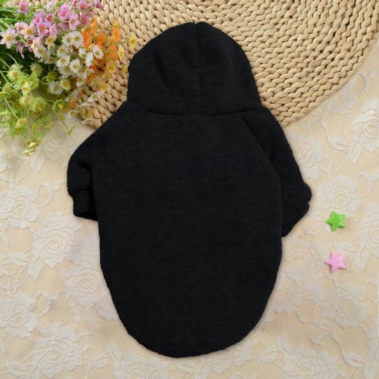 Толстовка для домашних животных, весна-осень-зима, мягкая, толстая, уютная, однотонная, двуногий, средний, большой свитер для собак, одежда, товары для домашних животных