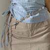 Vintage Pentagram Chain Belt Versatile Skirt Belt  Women Decorative Body Jewelry