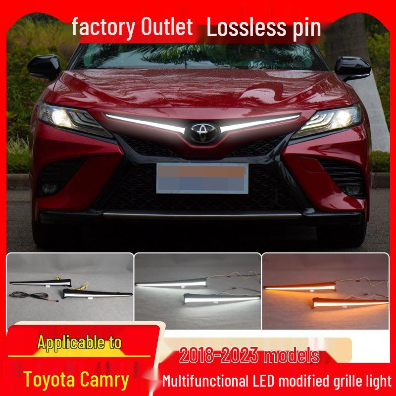 Сетчатые огни на заказ для Toyota Camry 2018-2023, модная и рыцарская версии, 8-е поколение.