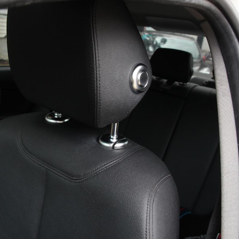 Suetlcoity For BMW 3 Series F30 2013- ABS Black Car Seat Headrest Button Cover Trim Sticker Interior Car Accessories