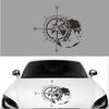 Car Hood/Door Sticker Black Compass Totem Vinyl Decal Truck Camper Rv Waterproof