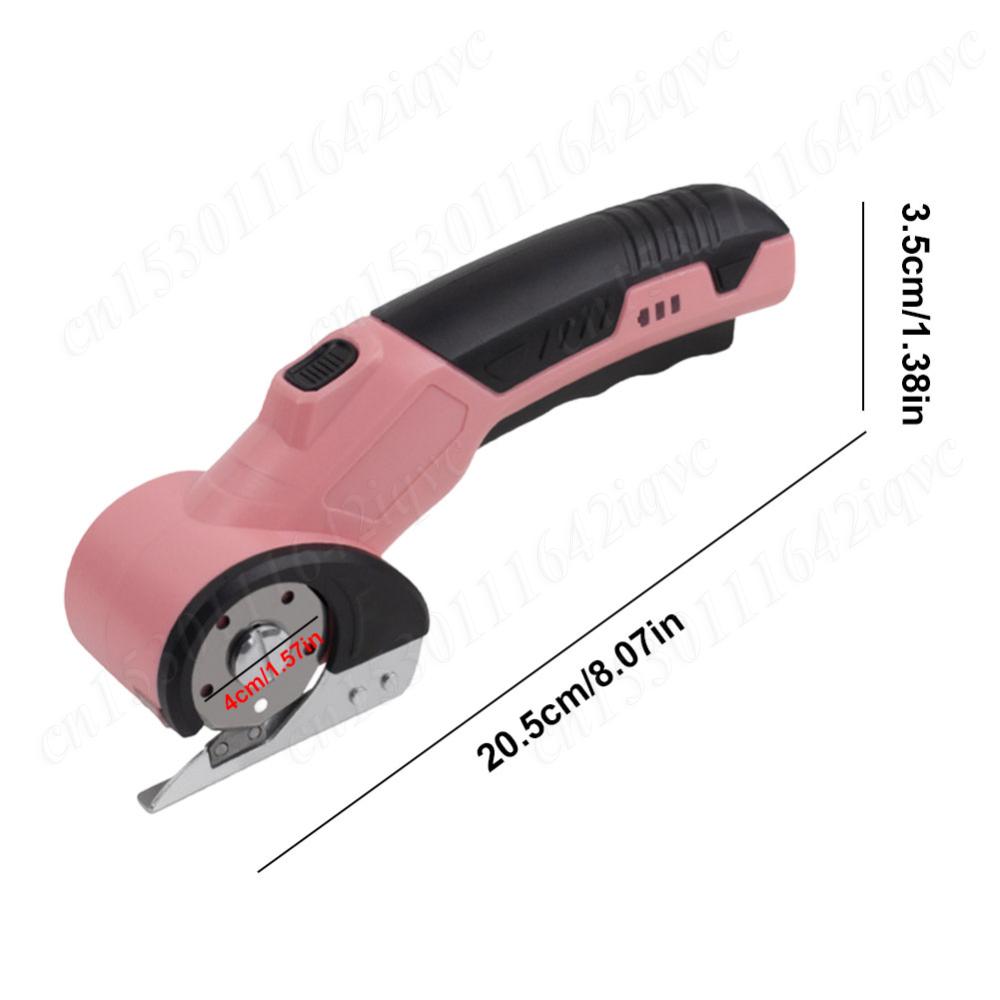 Cordless Electric Scissor with Safety Lock Rotary Cutter Rechargeable Power Cardboard Box Cutter for Carpet Leather Fabric Cloth