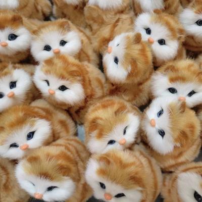 Реалистичная мяукающая мягкая игрушка кошка для детей и домашнего декора