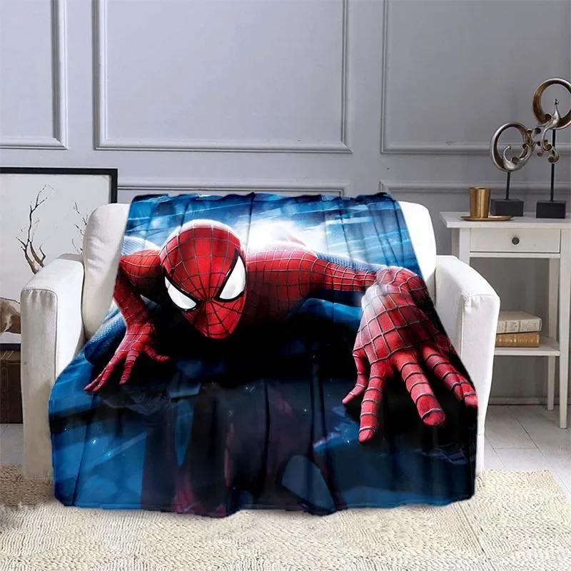 Marvel SpiderMan Printed Throw Blanket Soft Warm Bedding in Sizes for Kids Adults Ideal for Bed Sofa Outdoor Travel