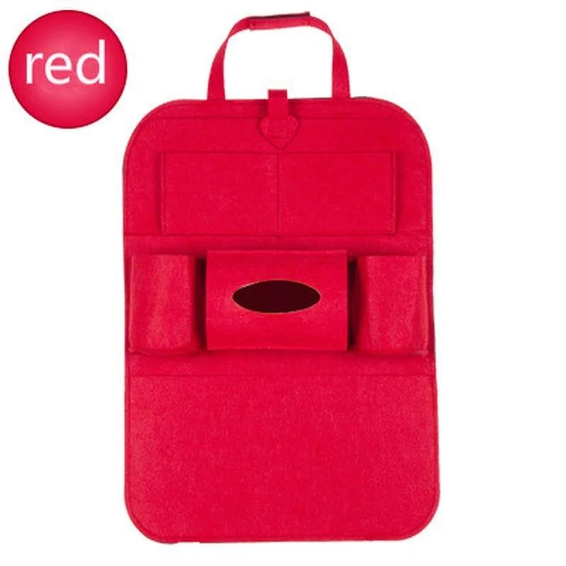 Car Multifunctional Seat Back Storage Box Car Hanging Bag Tissue Box Car Felt Storage Bag