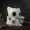 Статуэтка Кота-Призрака на Хэллоуин - 3D Печатное Украшение, Жуткая Фигурка Кота для Декора Хэллоуинской Вечеринки, Домашнее Украшение
