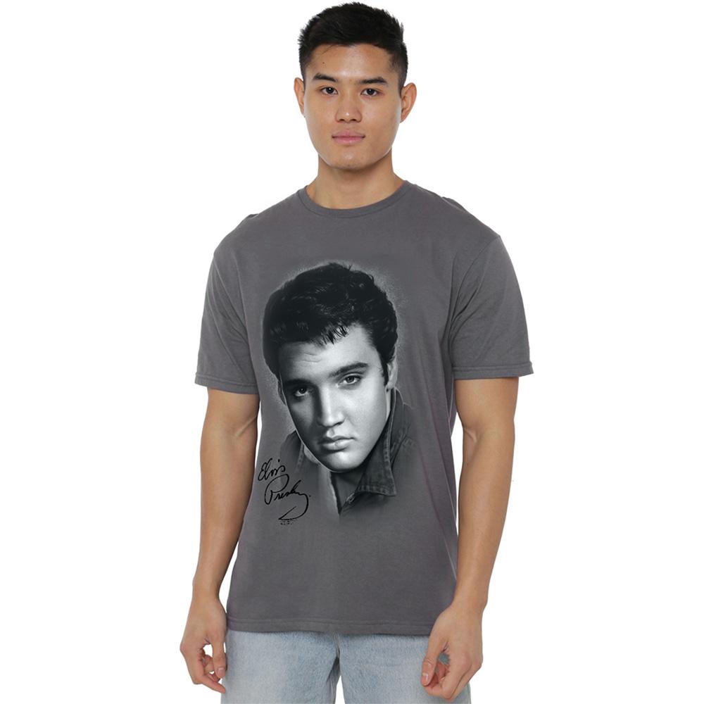 Elvis Presley Unisex Adult Portrait T-Shirt