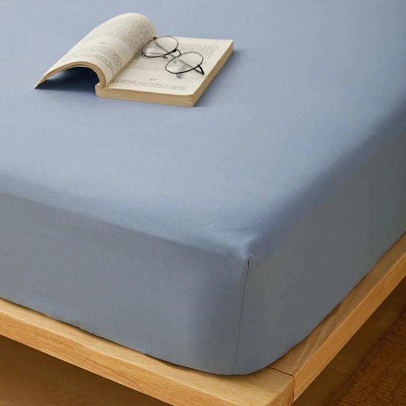 Водонепроницаемый защитный чехол для матраса, простыня на резинке из хлопка с резинками, нескользящее покрывало, парное постельное белье