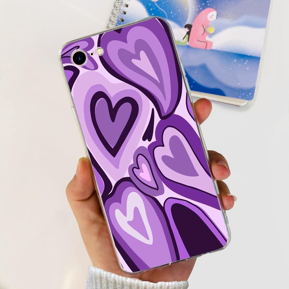 For Apple iPhone SE 2020 Case Stylish Painted Cover Soft Silicone Phone Case For iPHone SE 2022 iPhoneSE 2020 Back Covers Bumper