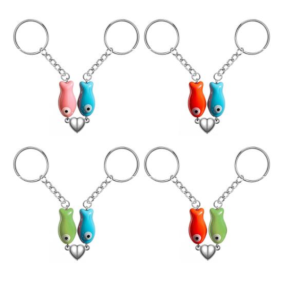 Керамические рыбки парные брелки магнитный ремешок в форме сердца парные подвески для телефона парные вещи подарки на день святого валентина