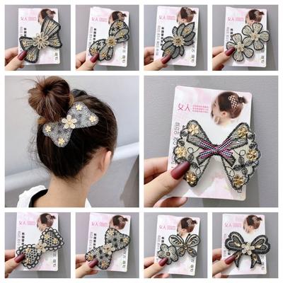 Flower Bangs Paste Bow Seamless Magic Paste Sweet Daily