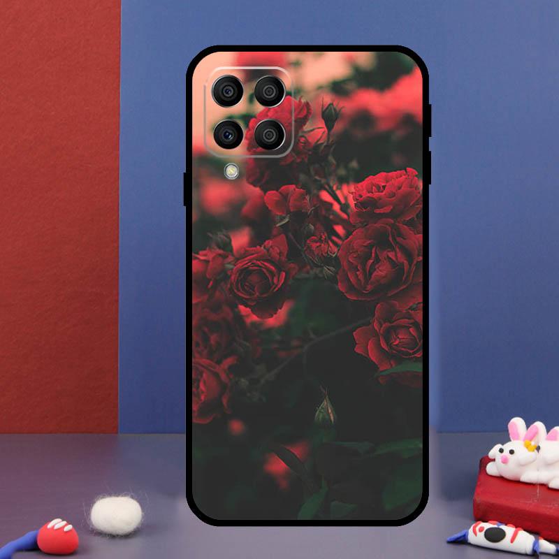 Красная Роза Цветок Для Samsung Galaxy M33 M13 M23 M53 M15 M55 M31 M51 M14 M34 M54 M20 M30s M32 M52 Чехол для Телефона