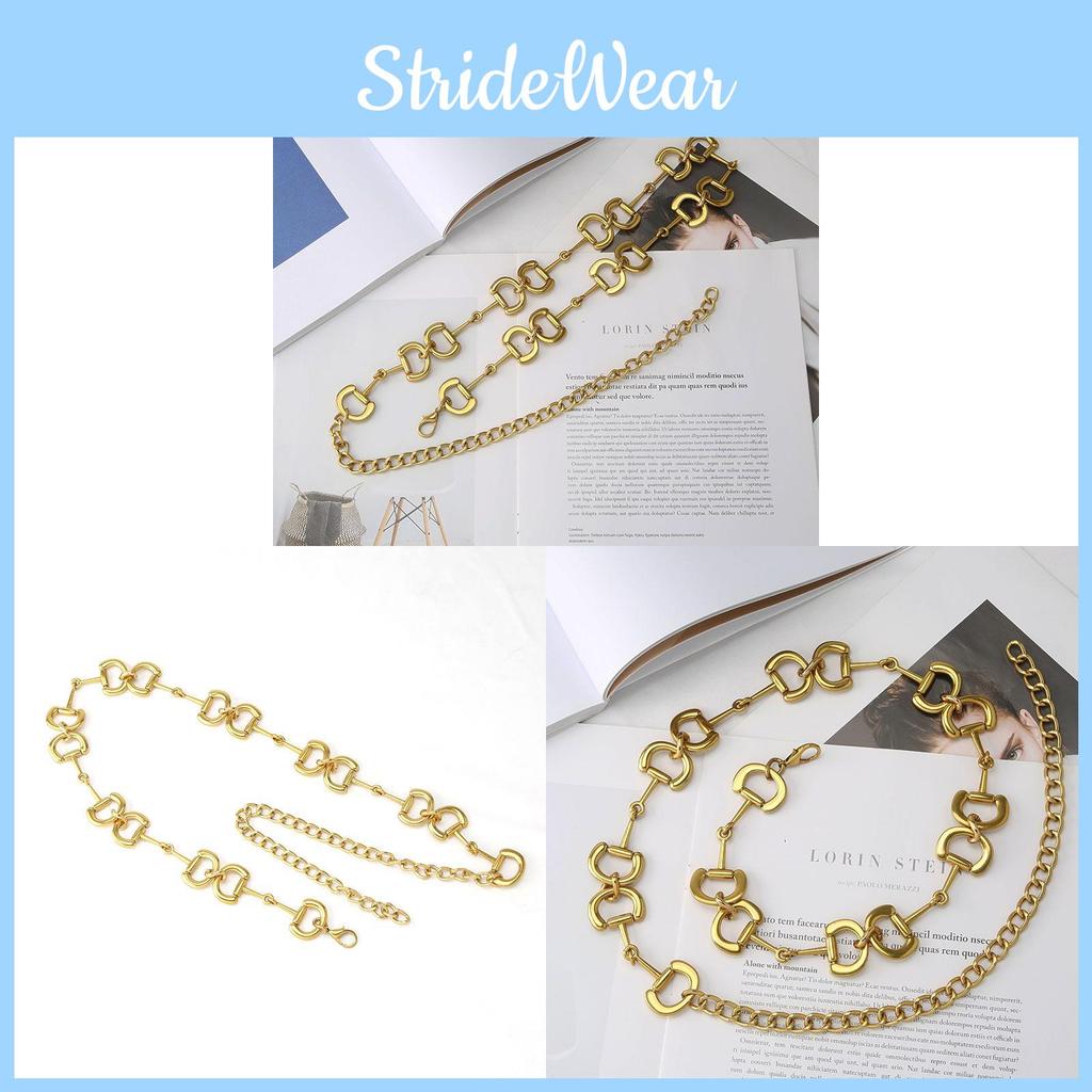 Metal Waist Chain For Women Alloy Buckle Decorative Belt Accessory For Summer And Winter Attire