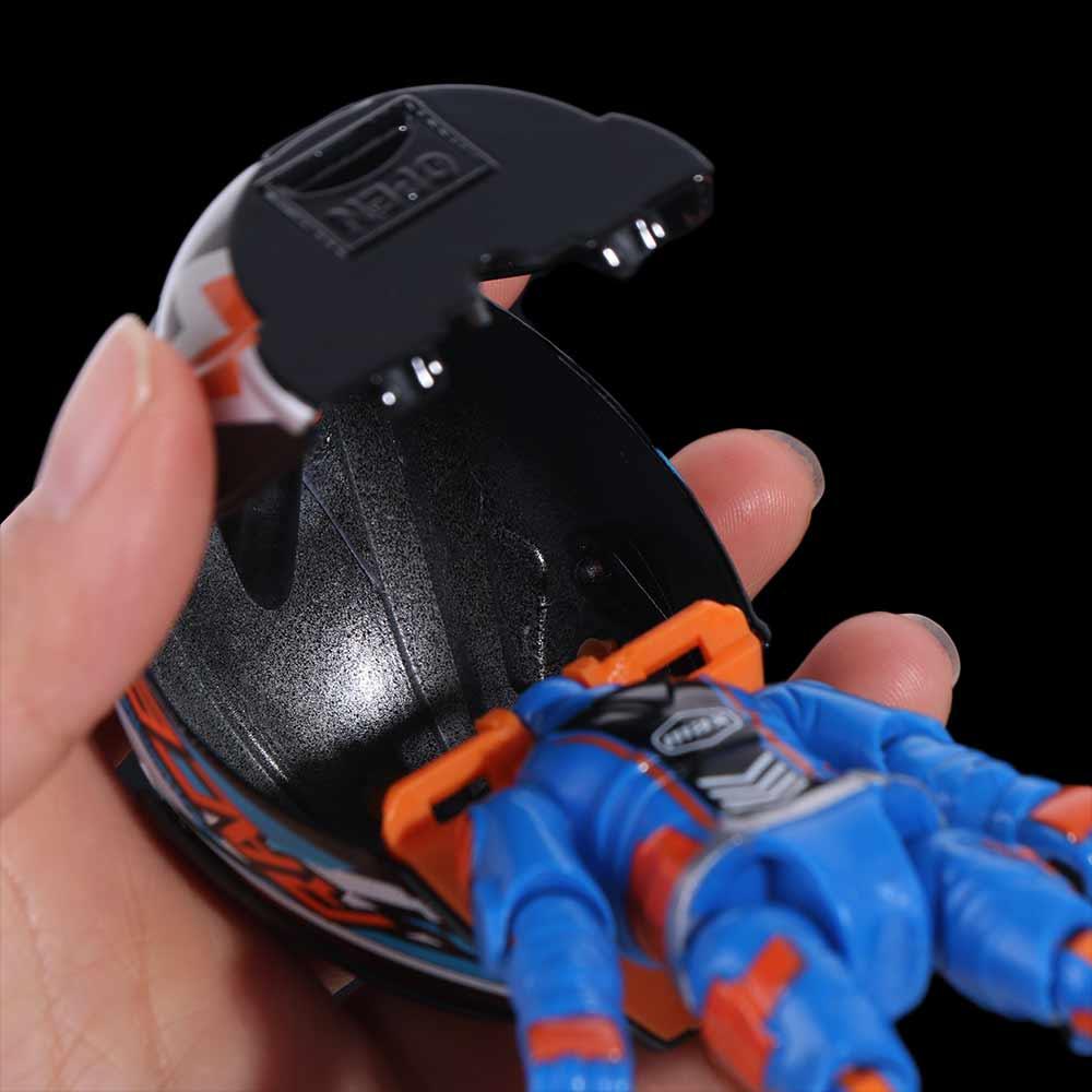 Деформируемый шлем Имитация куклы мотоциклиста Подвижные конечности Подвижная фигурка Модель Детская игрушка