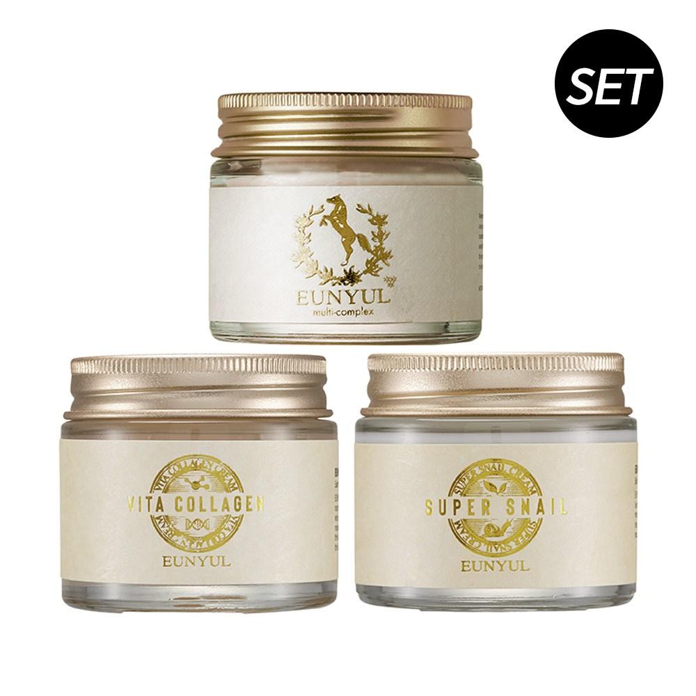 Eunyul Питательный крем (Крем с конским маслом + Vita Collagen + Super Nail) Комплект из 3 предметов, 1 комплект