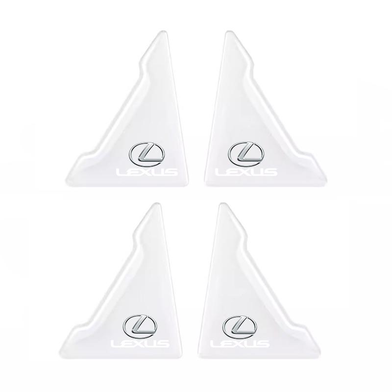 csdmuw1 2/4Pcs Silicone Car Door Corner Cover Anti-scratch Stickers For Lexus GS IS LS500h ES260 ES300h RX350h NX260 UX260 LM LC RZ450e