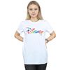 Disney Womens/Ladies Rainbow Logo Cotton Boyfriend T-Shirt