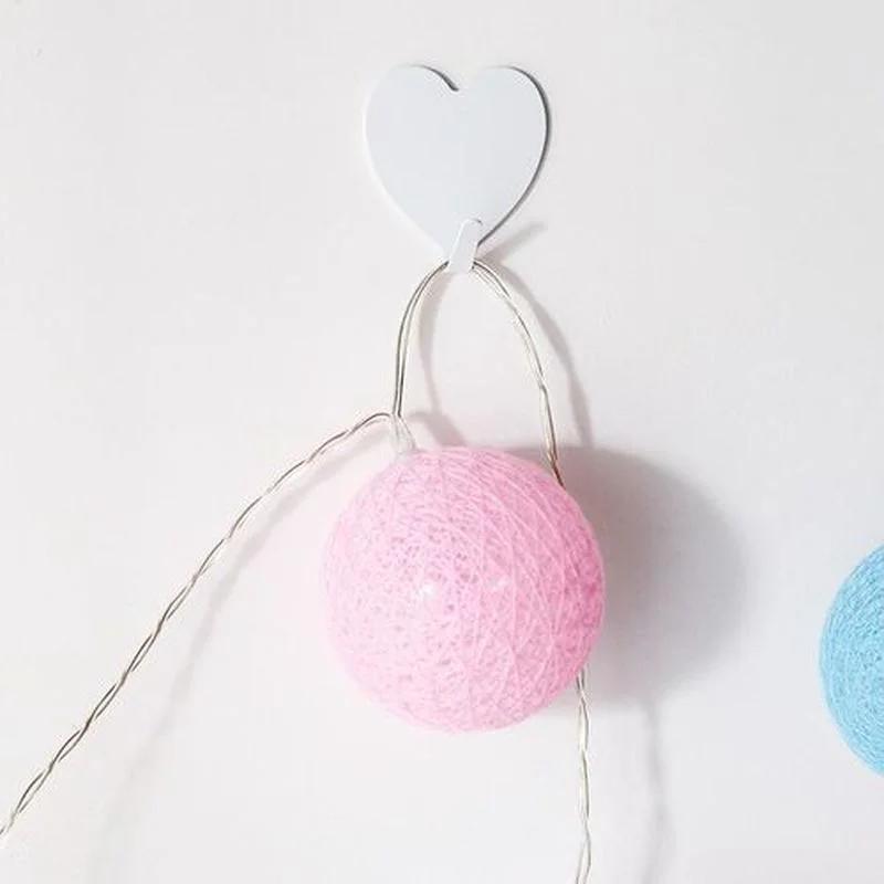 Household Tools Heart-shaped Hook Girly Heart Pink Love Hook Peach Heart Stainless Steel Hook Soft Girl Room Decoration Hooks