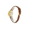 Citizen Q&Q Analog Waterproof Watch Synthetic Leather Band Brown