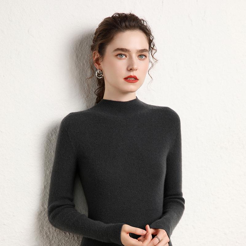 Women's Cashmere Sweater Qinghe Cashmere 100% Cashmere Women's Autumn and Winter Cashmere Sweater Soft and Warm