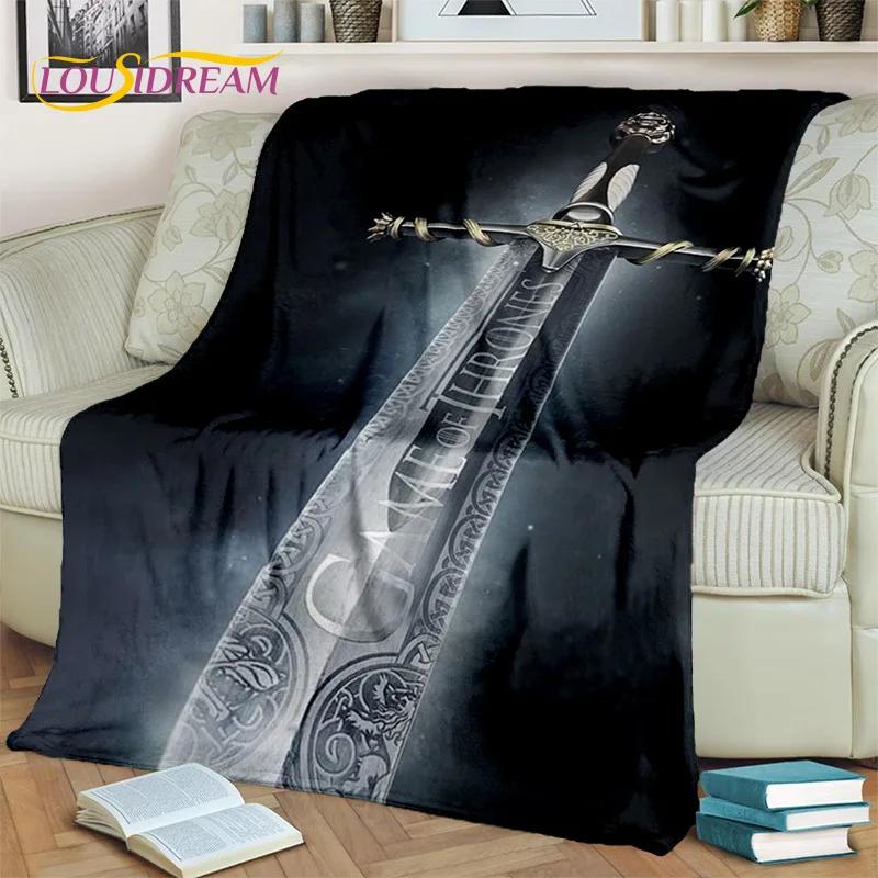 Viking Norse Mythology Fenrir Crow BlanketFlannel Throw Blanket for Home Bedroom Bed Sofa Picnic Office Hiking Leisure Nap Gift