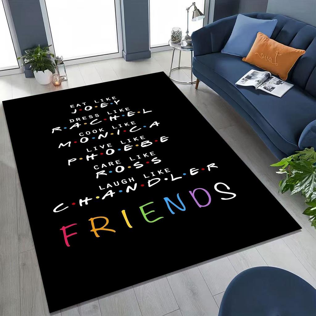 Классический коврик с логотипом Friends Central Perk для спальни, гостиной, дивана, домашний придверный коврик, декор, большой детский игровой нескользящий коврик для пола