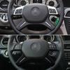 Автомобильный серебристый чехол на руль, замена панели для Mercedes Benz CEM ML GL GLS G Class W204 W212 W166 W463