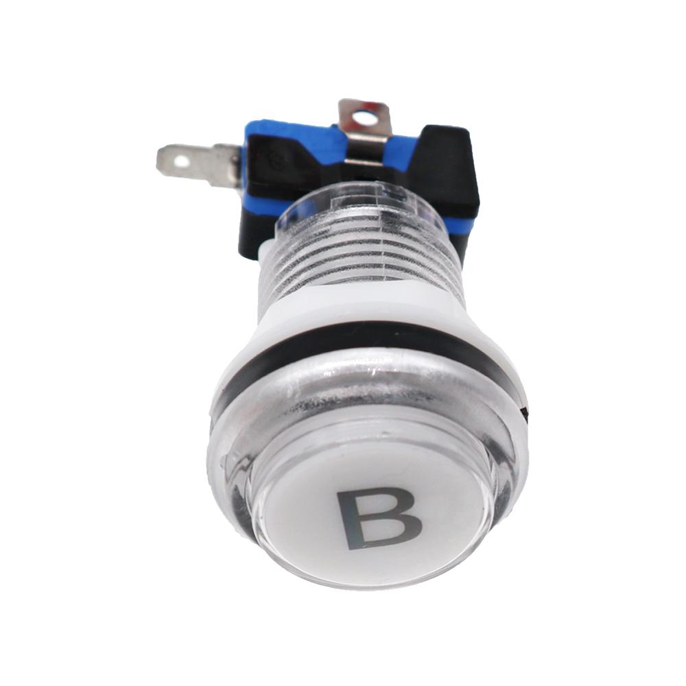 33mm 5V 12V Light Illuminated Push Button For Arcade Game Kit DIY Coin Start Select Pause Exit PS Swing Vending Crane Machine