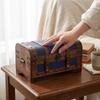 Wooden Storage Chest Vintage Rustic for Photography